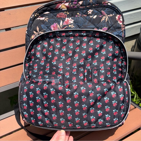 Vera Bradley Garden Dream XL Campus Backpack in Performance Twill - Picture 2 of 12